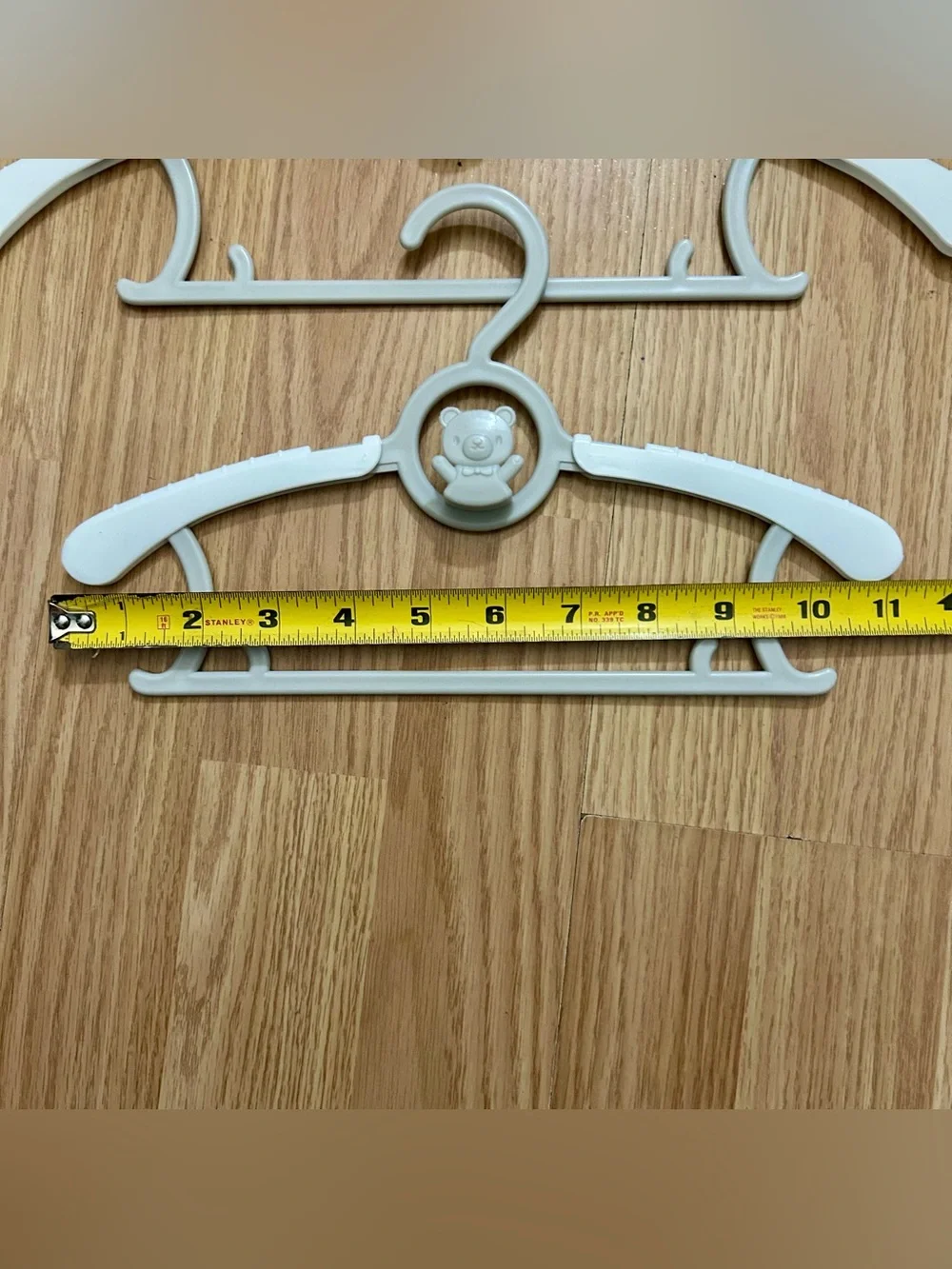 49 Pc Baby Clothes Hangers w/Bear Adjustable Interlocking Infant Kid Child